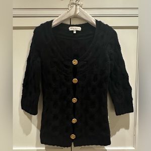 Black Cashmere “Couture Couture” Cardigan by Juicy Couture-Women’s Medium